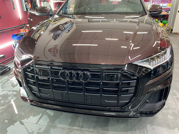 Audi после обмотки пленкой глубокой печати в 