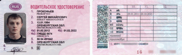 Что включает в себя российское водительское удостоверение?